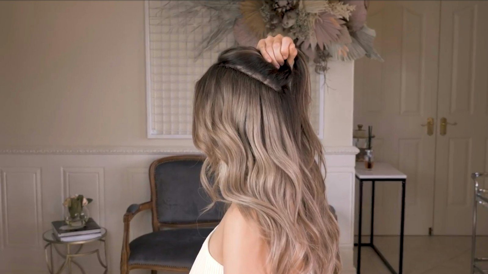 Balayage versus highlights on long hair
