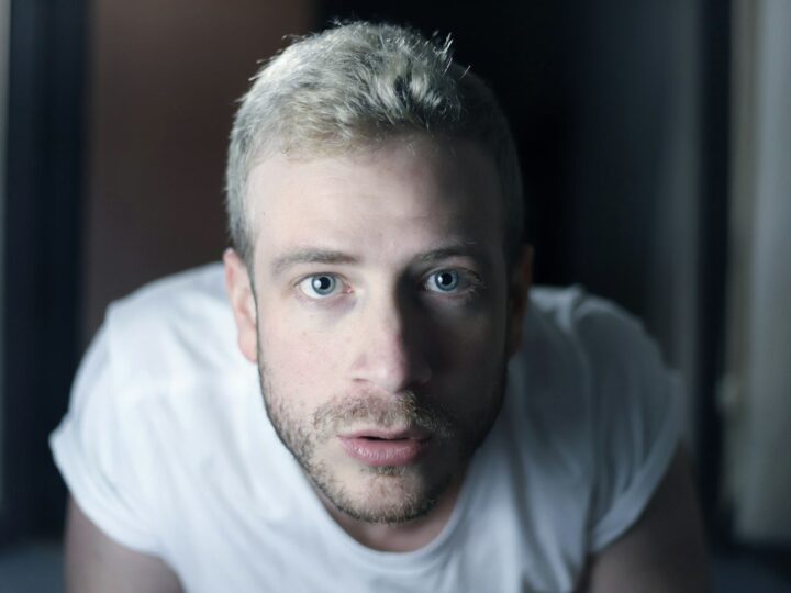 Man with bleached hair
