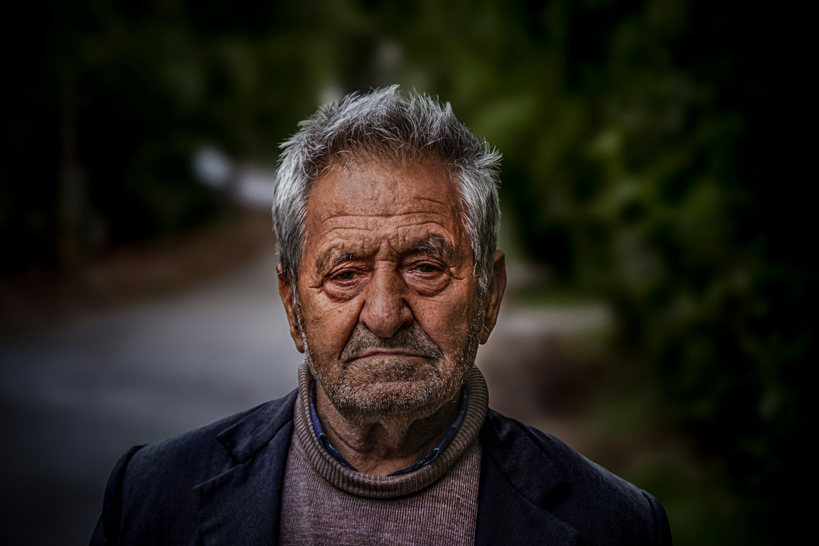 Man having grey hair coloured