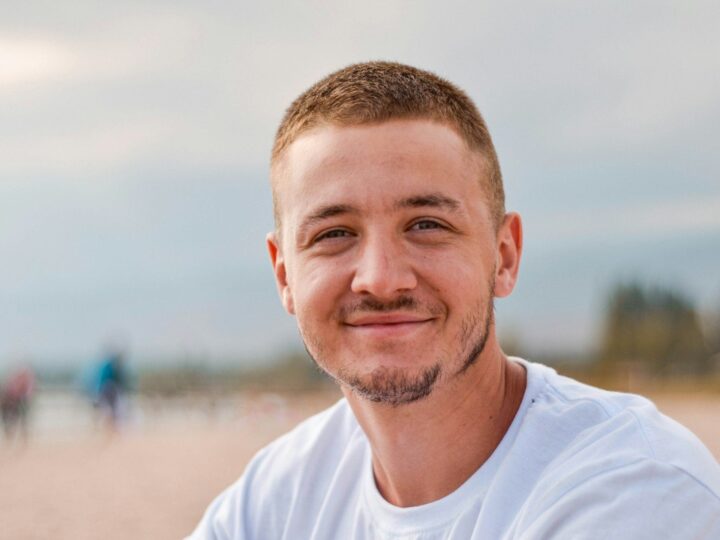Man with a trimmed goatee