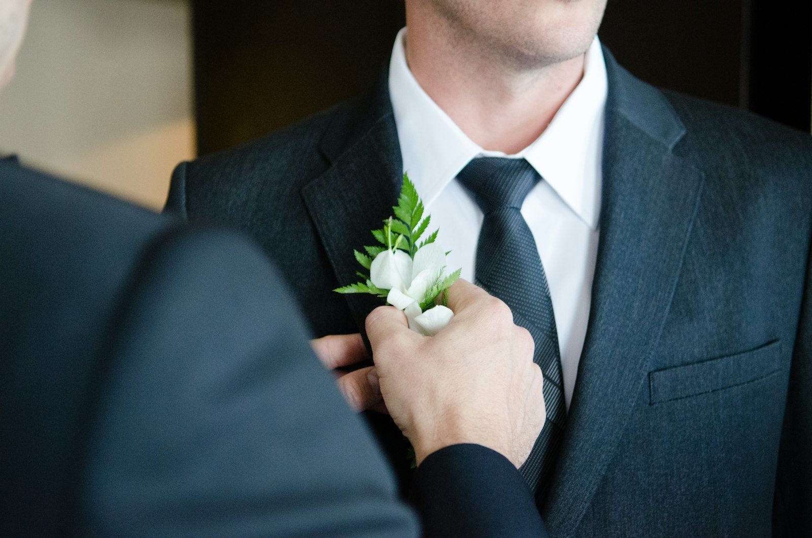 Well-groomed groom on his wedding day