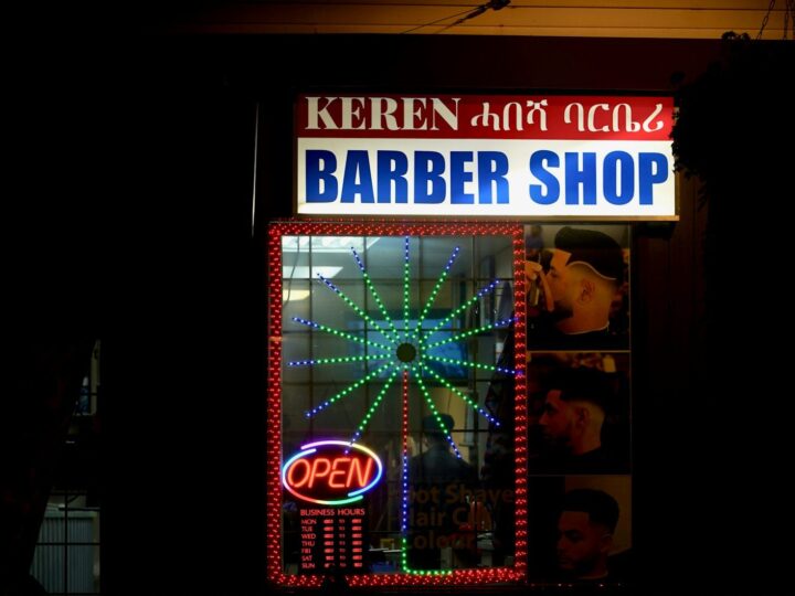 Trendy modern men’s haircut