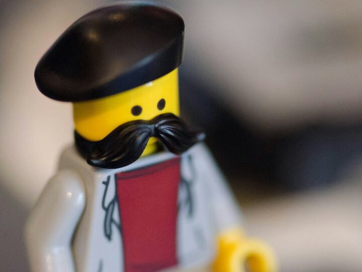 Man with a groomed moustache